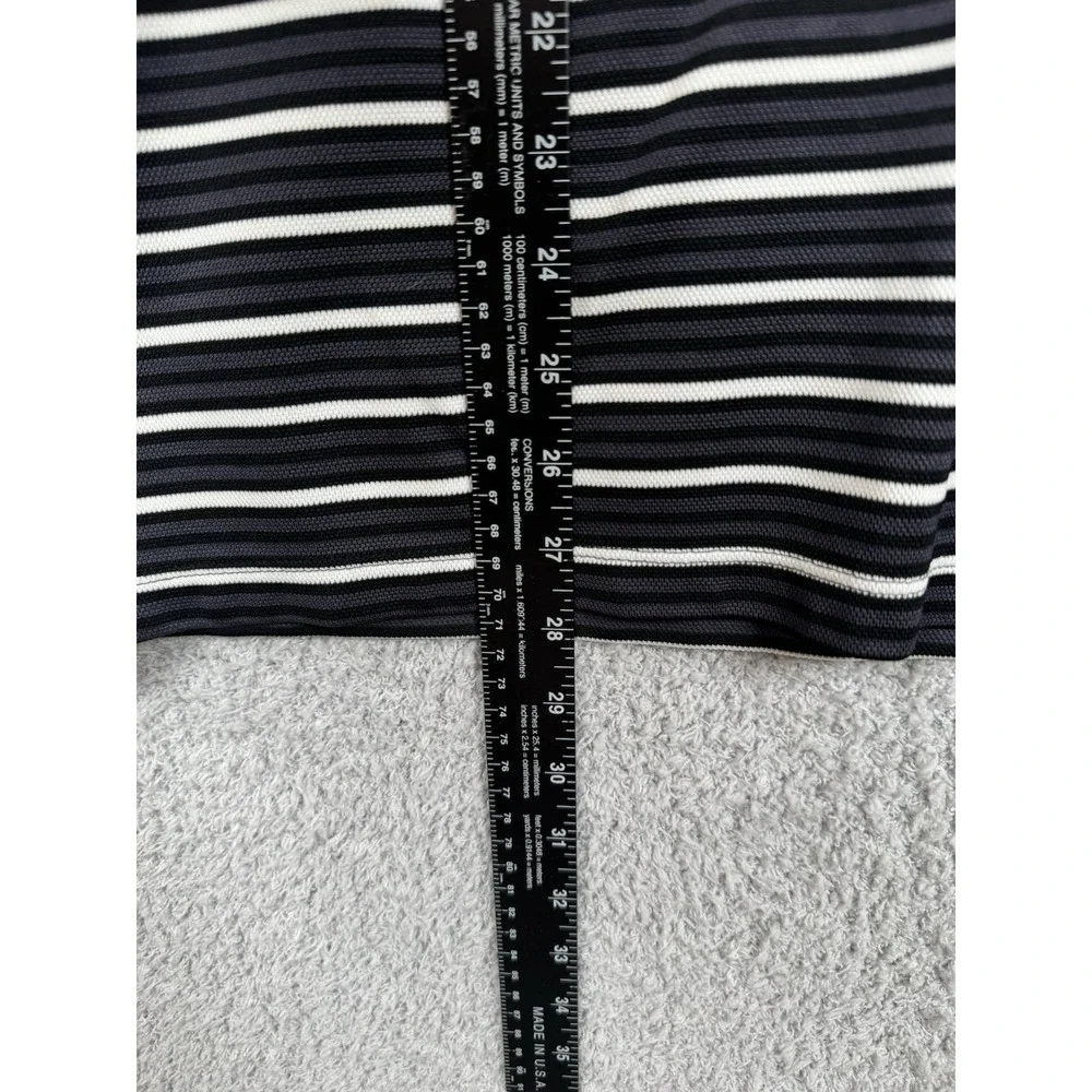 Nike Golf Men's Dri-Fit Short Sleeve Polo Shirt‎ Black White Striped Size XL